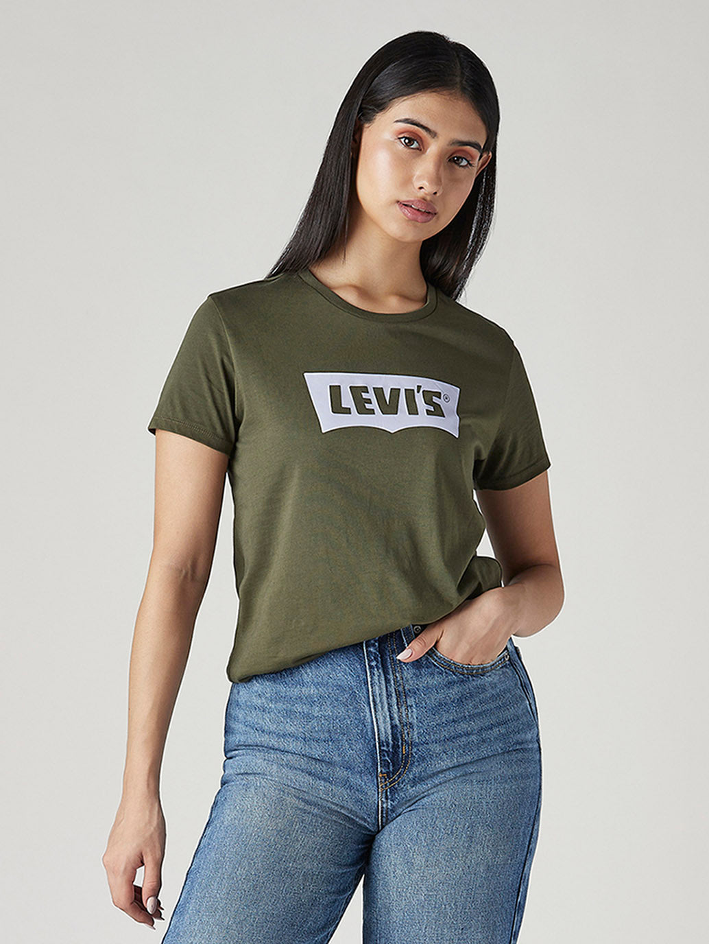 Women's Logo Printed Slim Fit T-Shirt