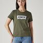 Women's Logo Printed Slim Fit T-Shirt - Front View