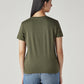 Women's Logo Printed Slim Fit T-Shirt - Back View