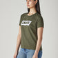 Women's Logo Printed Slim Fit T-Shirt - Side View