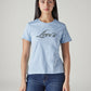 Women's Logo Printed Slim Fit T-Shirt - Front View