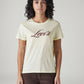 Women's Logo Printed Slim Fit T-Shirt - Front View