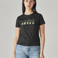 Women's Typography Printed Regular Fit T-Shirt - Front View