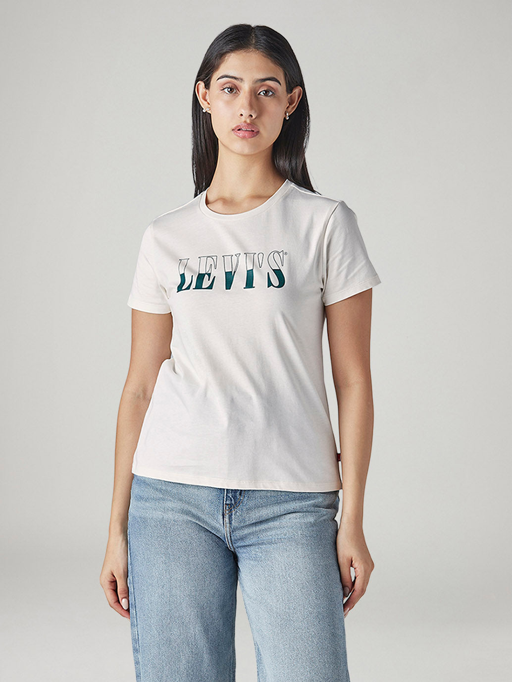 Women's Typography Printed Regular Fit T-Shirt - Front View