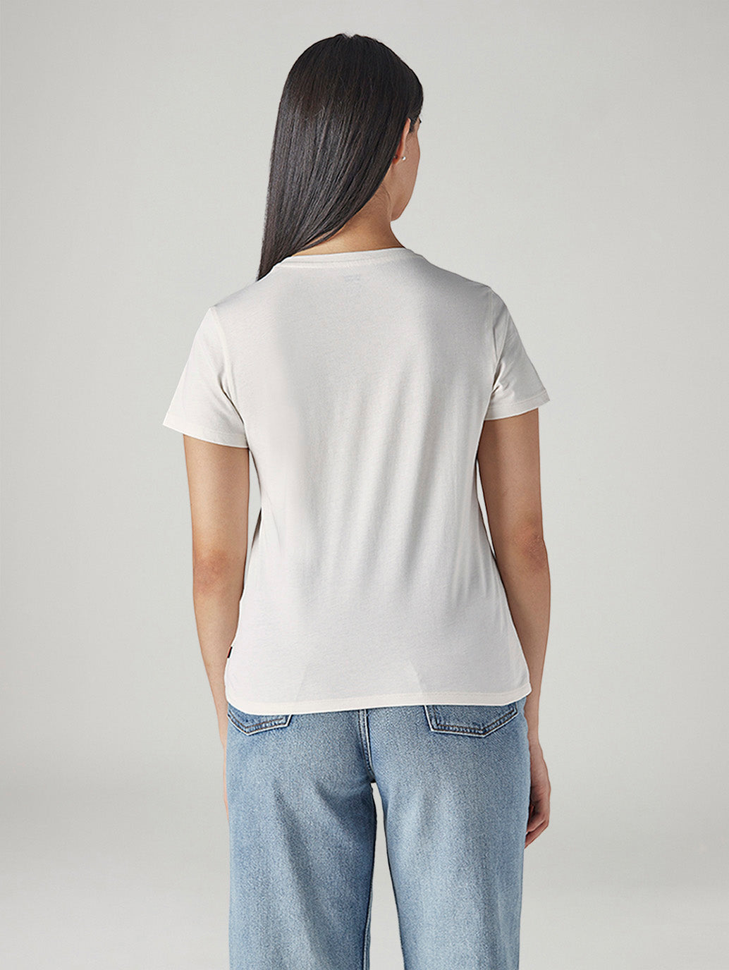 Women's Typography Printed Regular Fit T-Shirt - Back View