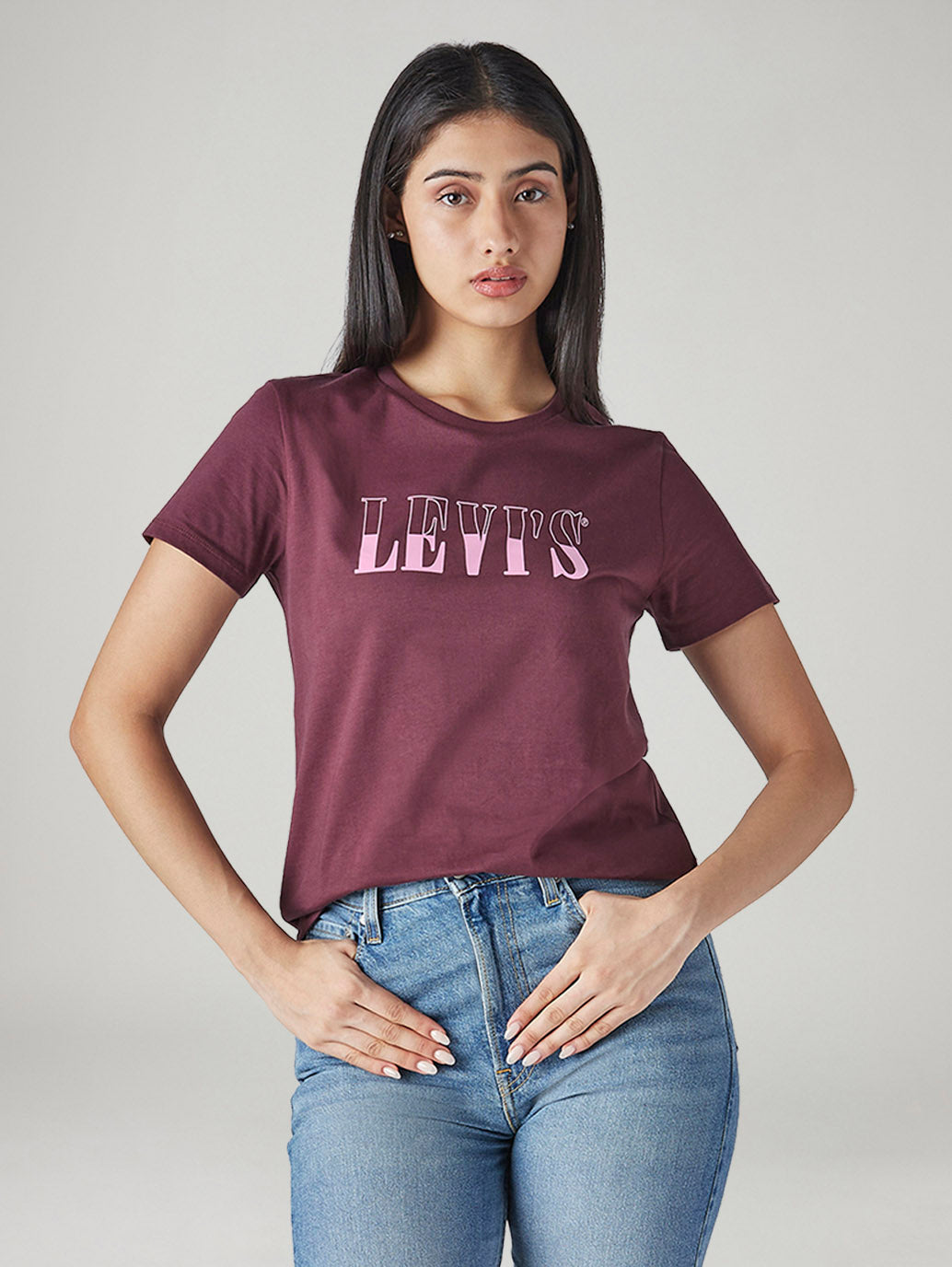 Women's Typography Printed Regular Fit T-Shirt