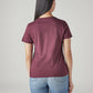 Women's Typography Printed Regular Fit T-Shirt - Back View