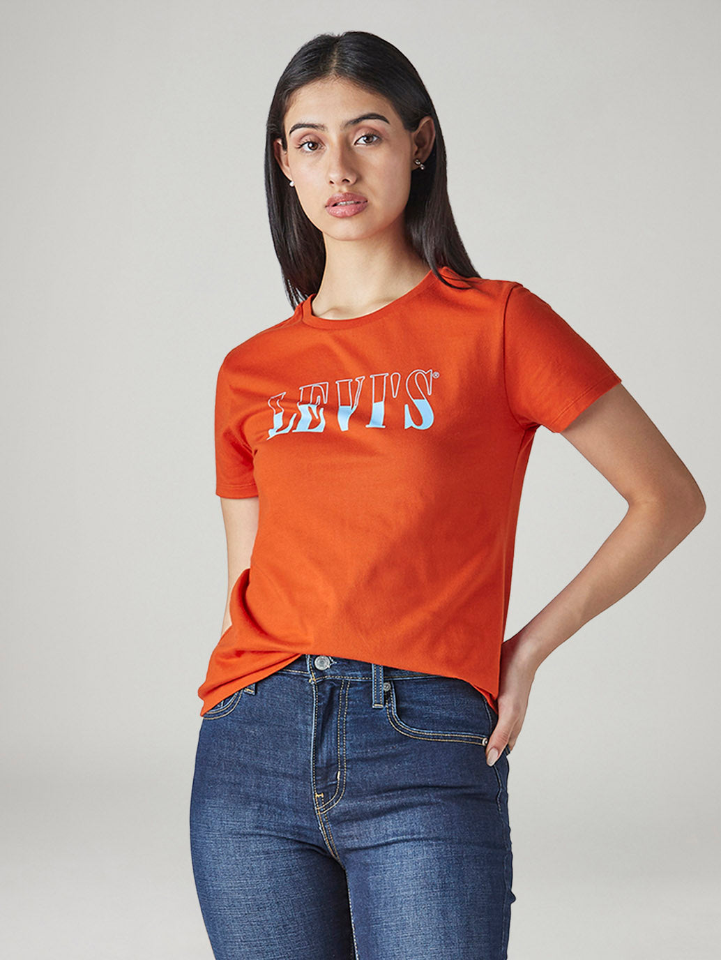 Women's Typography Printed Regular Fit T-Shirt