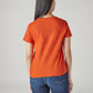 Women's Typography Printed Regular Fit T-Shirt - Back View