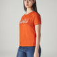 Women's Typography Printed Regular Fit T-Shirt - Side View