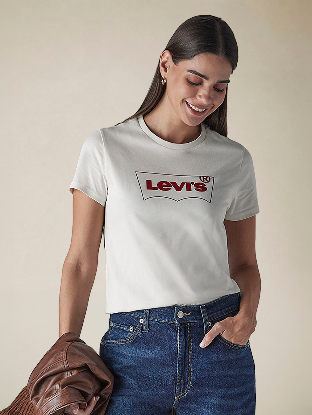 Women's Graphic Crew Neck Slim Fit Jersey T-Shirt