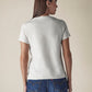 Women's Graphic Crew Neck Slim Fit Jersey T-Shirt - Back View