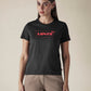 Women's Logo Printed Slim Fit Jersey T-Shirt - Front View