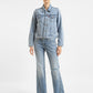 Women's Solid Spread Collar Denim Jacket - 7d89857f-d598-4d00-b44a-b0eda74a799b View