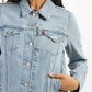 Women's Solid Blue Spread Collar Denim Jacket - c2a3c168-2c0f-41e5-a77f-94e04d743357 View