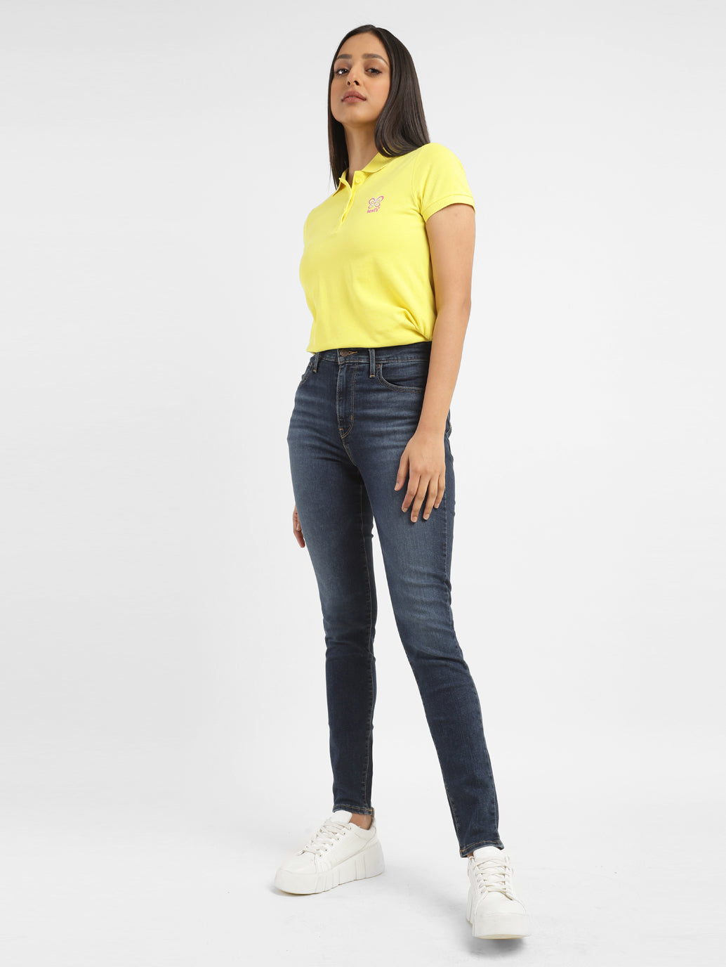 Women's 721 Blue Skinny Fit High Rise Jeans - 4d8e9281-eec2-4ee9-a67f-a17135b9185d View
