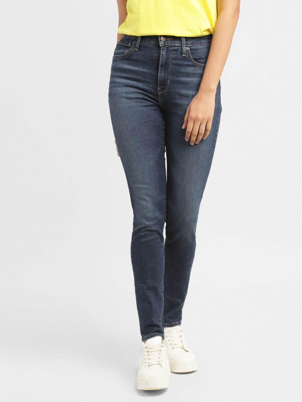 Women's 721 Blue Skinny Fit High Rise Jeans - 661f5e42-b6d3-4534-a803-607fac362cac View