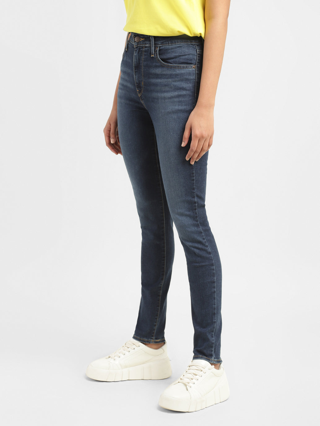 Women's 721 Blue Skinny Fit High Rise Jeans - a0c12fef-44e9-49bc-b4f0-7be53b885009 View