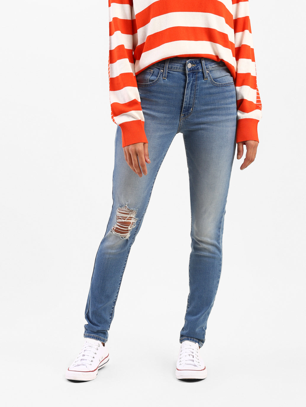 Women's 721 Blue Skinny Fit High Rise Jeans - b04d34cc-c9e2-4a89-b7ae-db0f7dd3f653 View