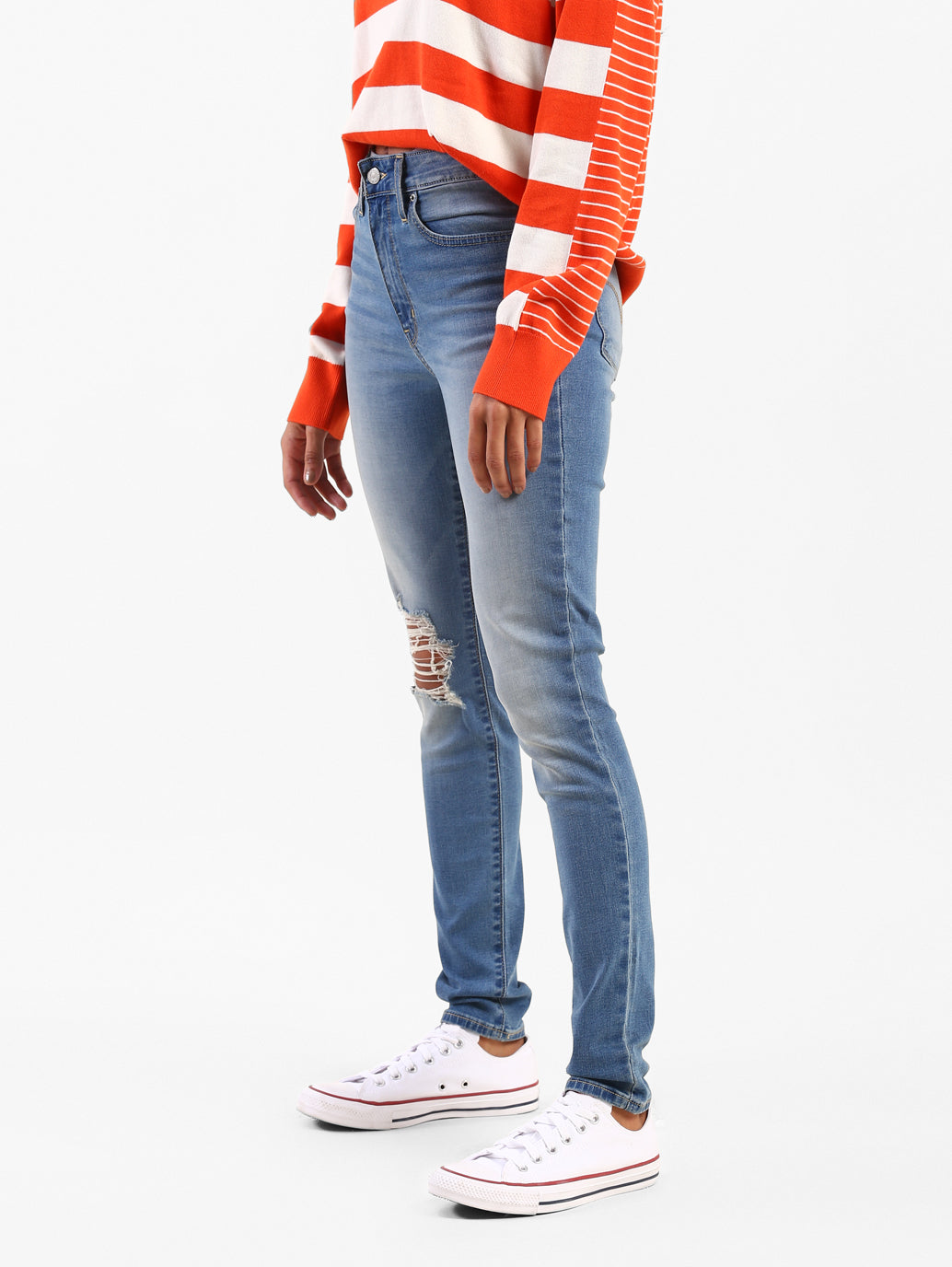 Women's 721 Blue Skinny Fit High Rise Jeans - 944cd9bf-9c1c-465d-b25d-4ba2100fa35e View