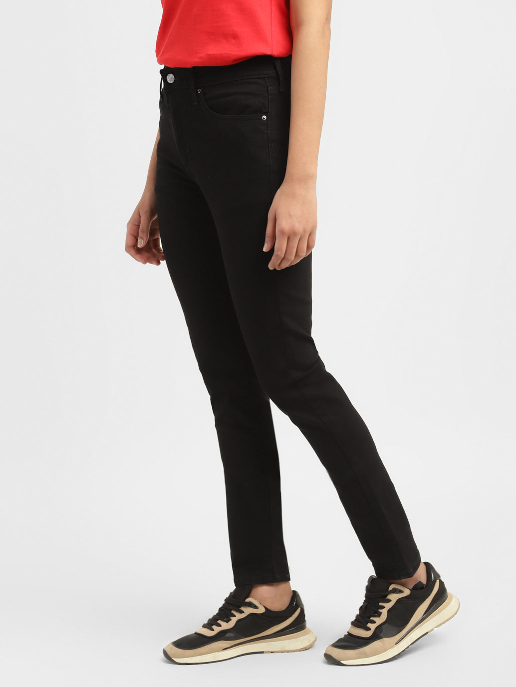 Women's 721 Black Skinny Fit High Rise Jeans - 6cea7817-1c82-4d9f-b44a-e3ad60e62f6e View