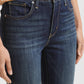Women's 721 Blue Skinny Fit High Rise Jeans - details View