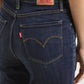 Women's 721 Blue Skinny Fit High Rise Jeans - details View