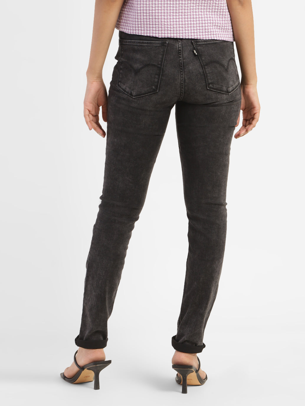 Women's 721 Grey Skinny Fit High Rise Jeans - 1cb2d7e3-8011-48ca-8c69-00ff69224fad View