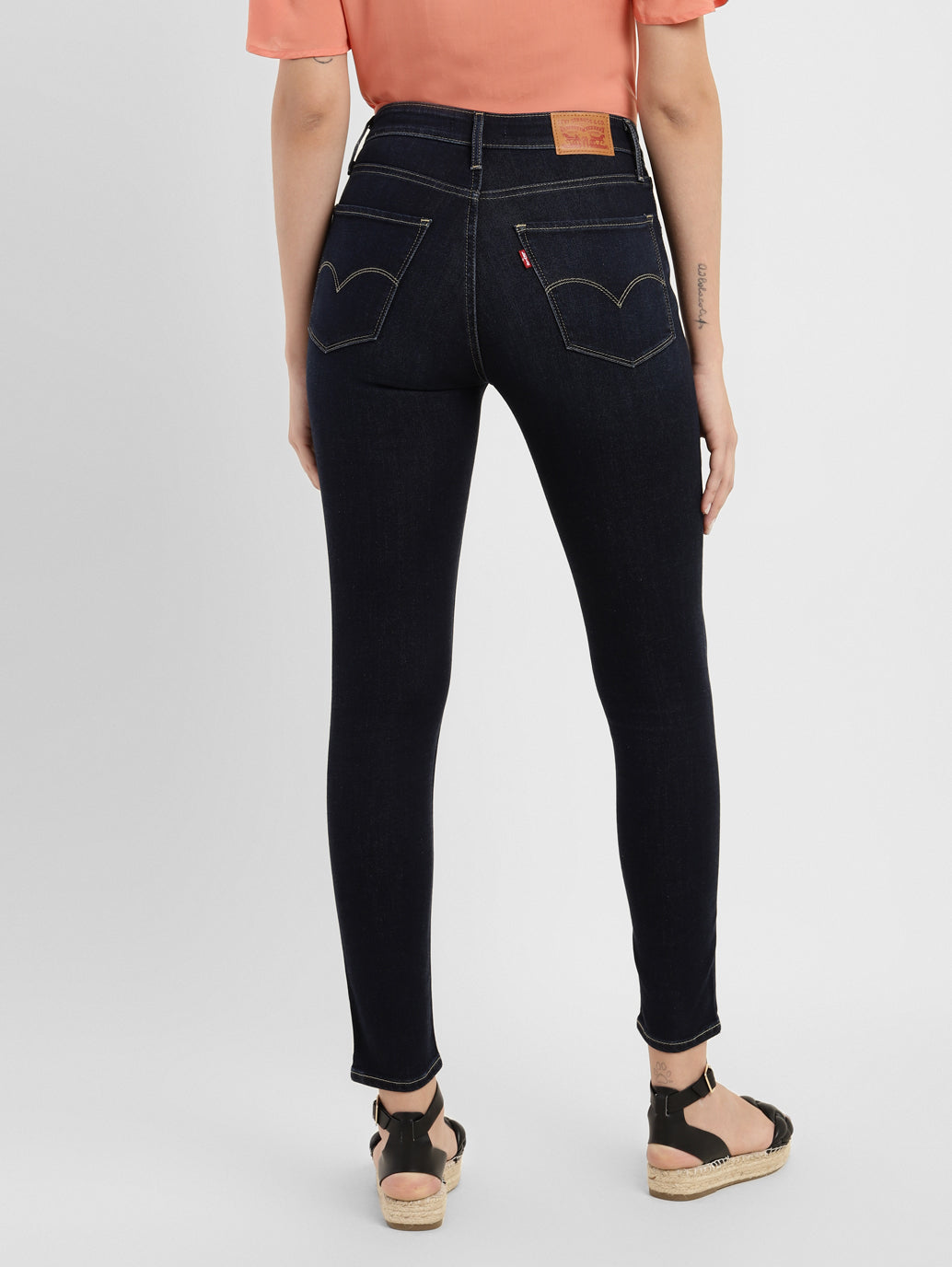 Women's 721 Navy Blue Skinny Fit High Rise Jeans - f090de8f-67b1-493a-a650-59918f643ff4 View