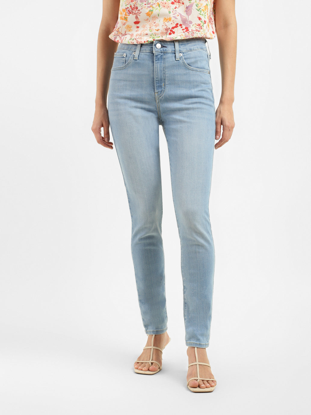 Women's 721 Blue Skinny Fit High Rise Jeans - 41ea11e3-ea0f-4365-8757-03541d8807f7 View