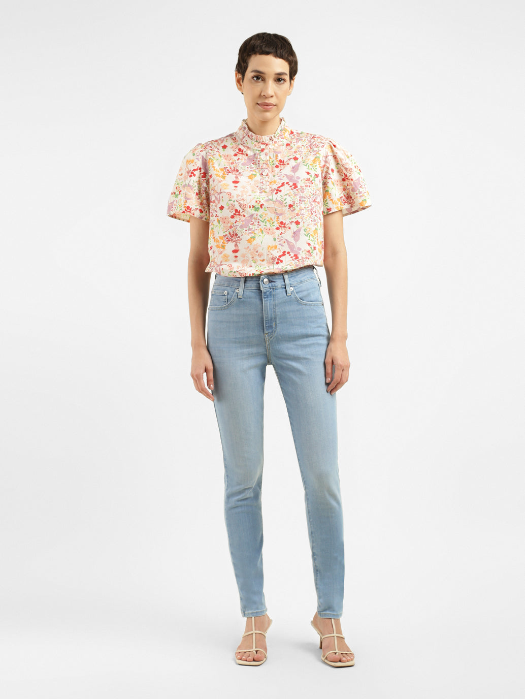 Women's 721 Blue Skinny Fit High Rise Jeans - 94a945d3-b275-47e1-9793-f971f362832b View
