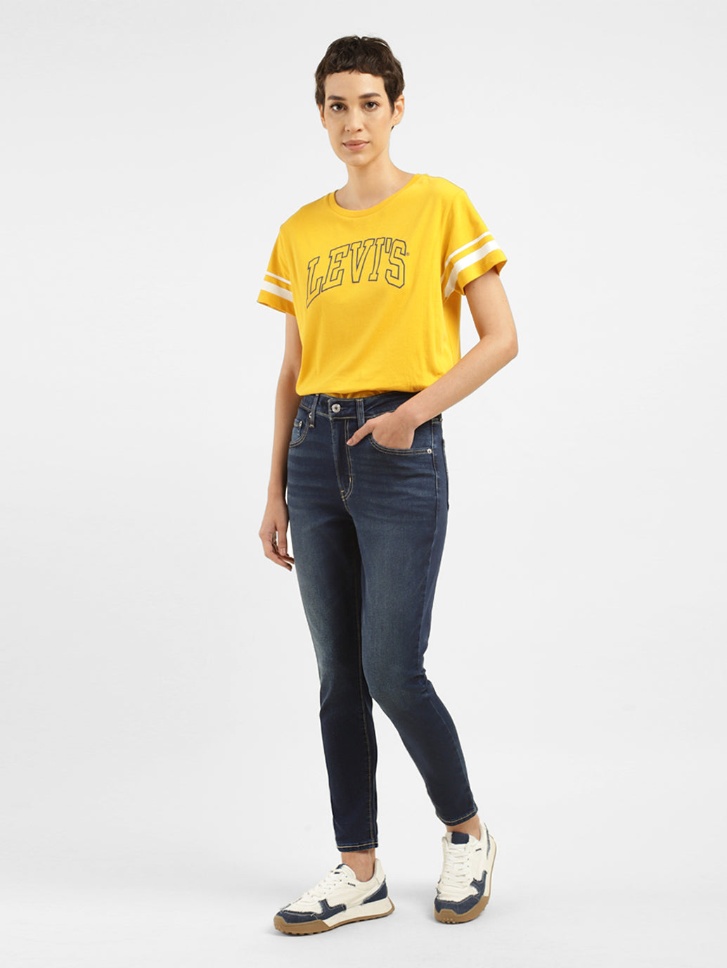 Women's 721 Blue Skinny Fit High Rise Jeans - 3a29b183-6357-4f66-93f8-60651e4baf6e View