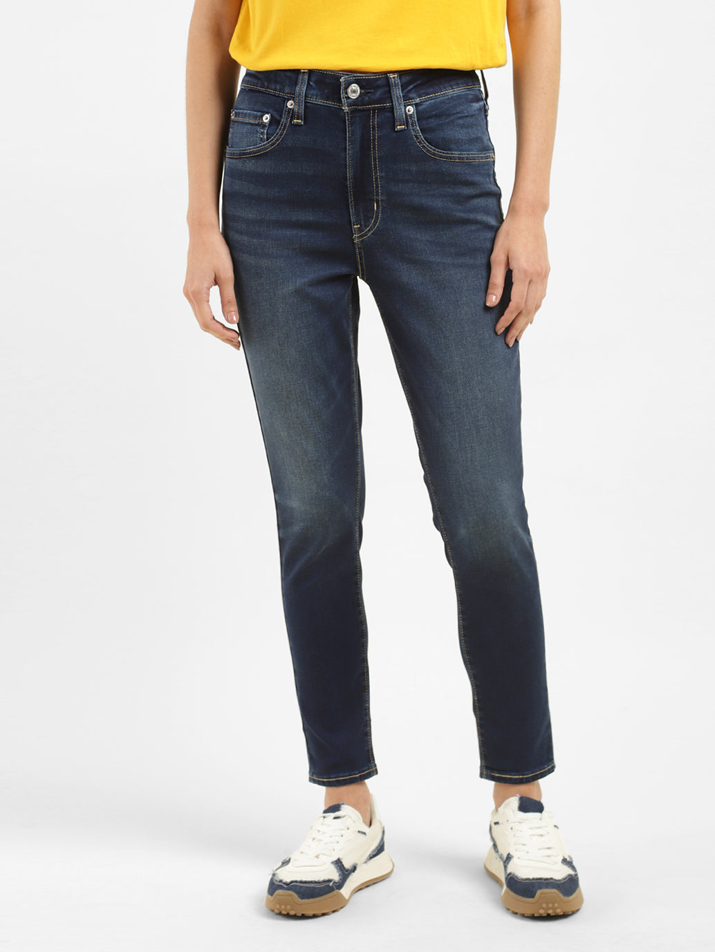 Women's 721 Blue Skinny Fit High Rise Jeans - cace2200-062d-495a-ae5c-28bc84576cf2 View