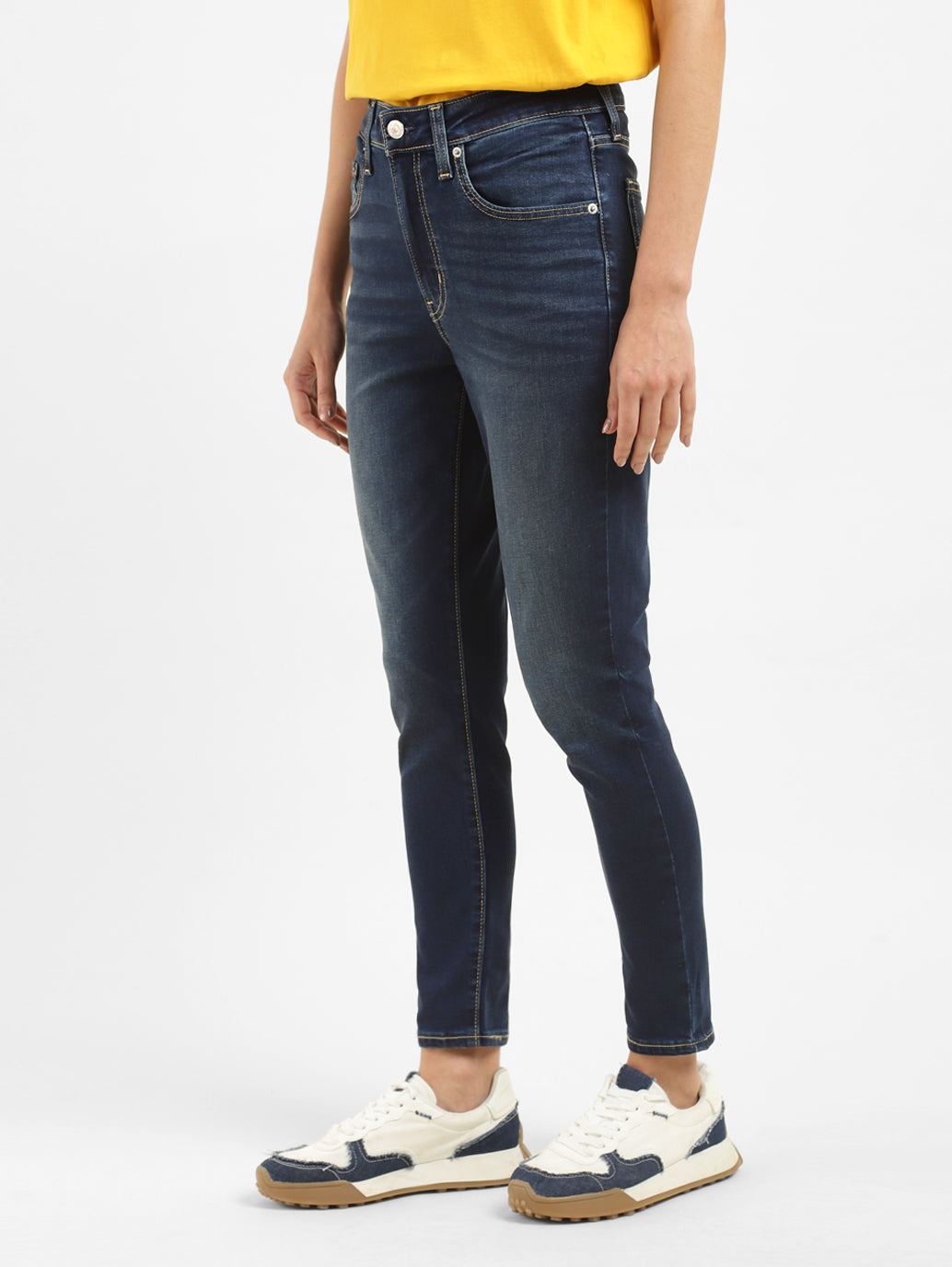 Women's 721 Blue Skinny Fit High Rise Jeans - 5e1ef901-4ab7-48aa-87c3-059ce72fd9ba View