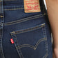 Women's 721 Blue Skinny Fit High Rise Jeans - 0584f571-cdd7-42e0-984d-cb975f0e4681 View