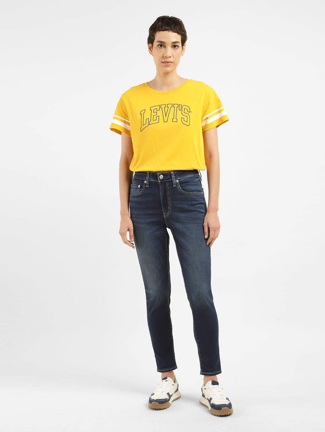 Women's 721 Blue Skinny Fit High Rise Jeans - 3409124a-92a9-4cd2-9ec1-c7653c81cc31 View