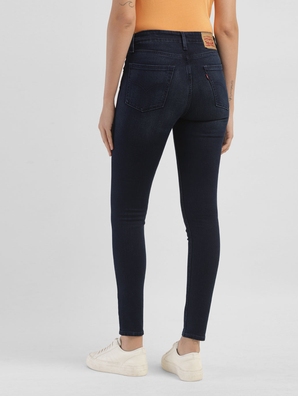 Women's 721 Blue Skinny Fit High Rise Jeans - 2119f40c-41d7-4447-b4bd-375a74ee9c39 View