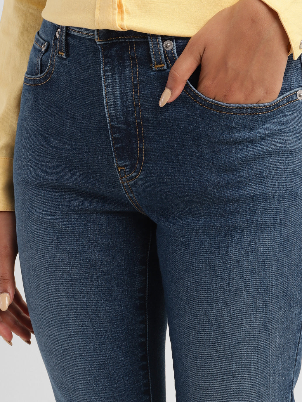 Women's 721 Blue Skinny Fit High Rise Jeans - 4fc3149d-42d9-4c1c-b60b-510c561b72ff View