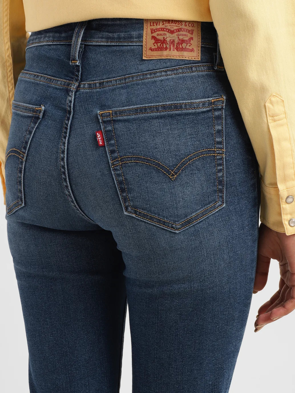 Women's 721 Blue Skinny Fit High Rise Jeans - 69609f93-1692-40cd-9e9e-4b6a3fe94748 View