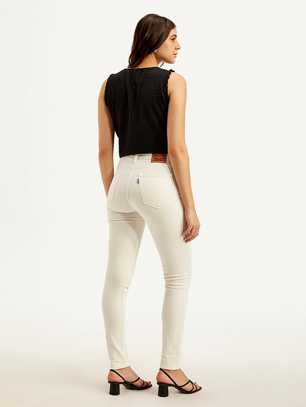 Women's 721 Off White Skinny Fit High Rise Jeans - 982ef250-4be9-4841-9710-7aed5f0ebc40 View