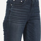 Women's 721 Navy Blue Skinny Fit High Rise Jeans - Detail View