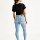 Women's 721 Light Blue Skinny Fit High Rise Jeans - Back View