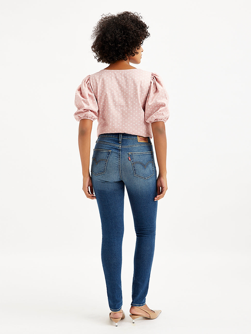 Women's 721 Blue Skinny Fit High Rise Jeans - 9e975c84-7e43-4870-8c83-f5483e9a1d99 View