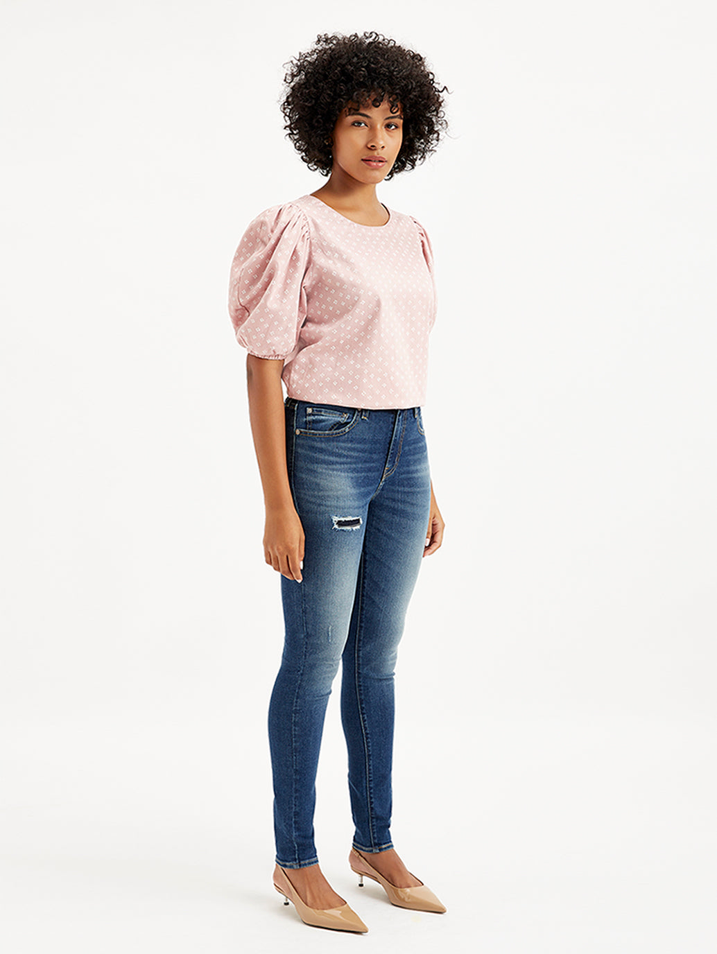 Women's 721 Blue Skinny Fit High Rise Jeans - 92641d02-38ae-4c6e-b04f-90d5610b164c View