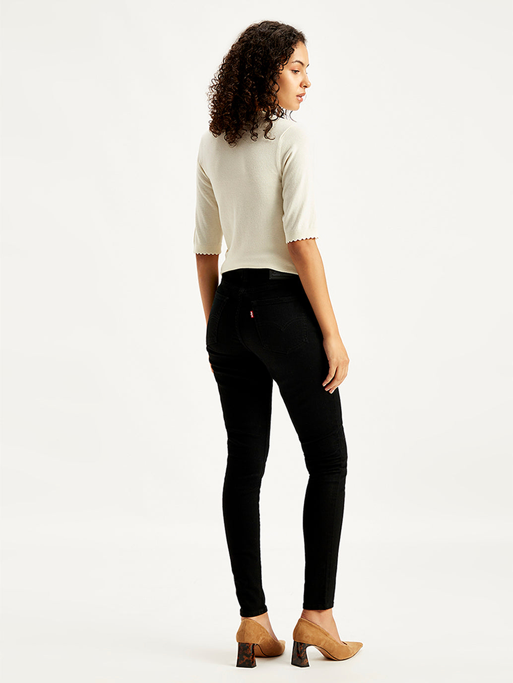 Women's 721 Black Skinny Fit High Rise Jeans - e1b76719-0f21-455c-866a-fdbe1825b737 View