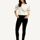 Women's 721 Black Skinny Fit High Rise Jeans - Styleshot View