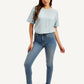 Women's 721 Blue Skinny Fit High Rise Jeans - Styleshot View