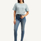 Women's 721 Blue Skinny Fit High Rise Jeans - Front View