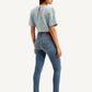Women's 721 Blue Skinny Fit High Rise Jeans - Back View