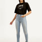 Women's 721 Light Blue Skinny Fit High Rise Jeans - Front View